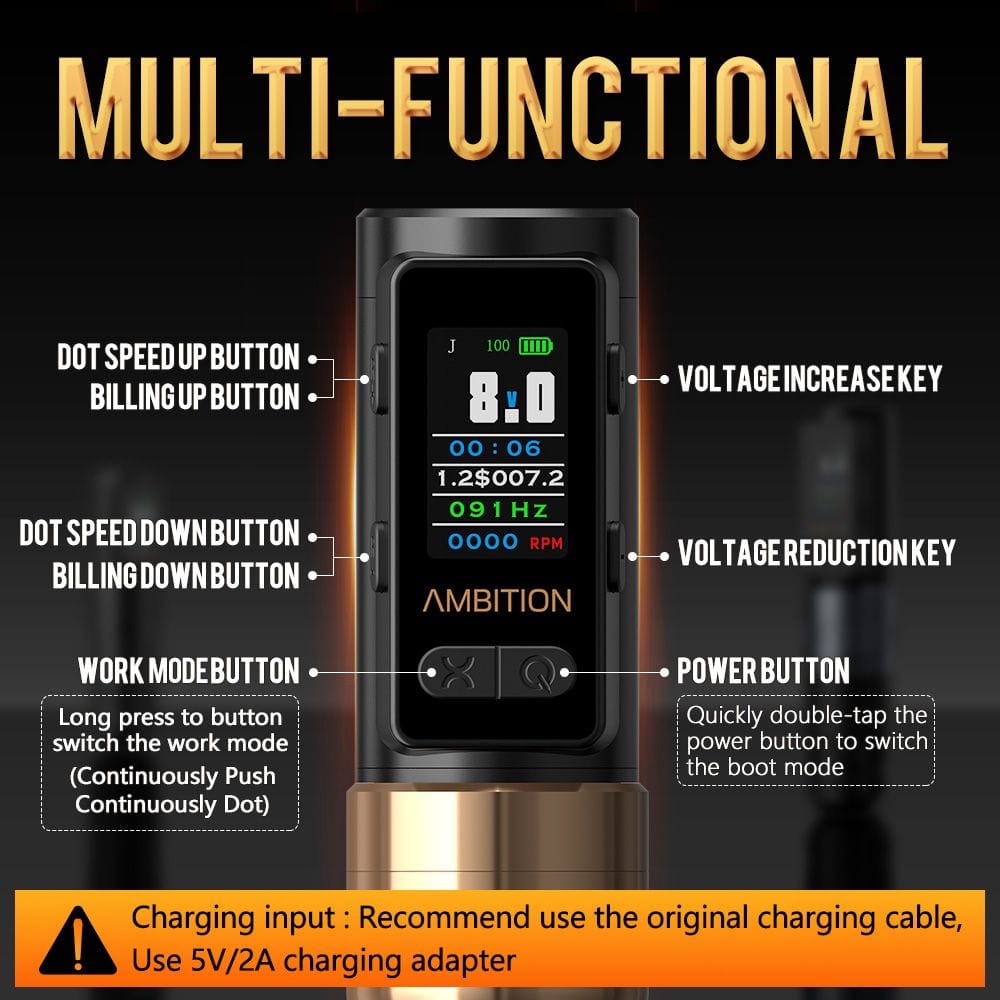 Ambition Soldier Max Wireless Battery