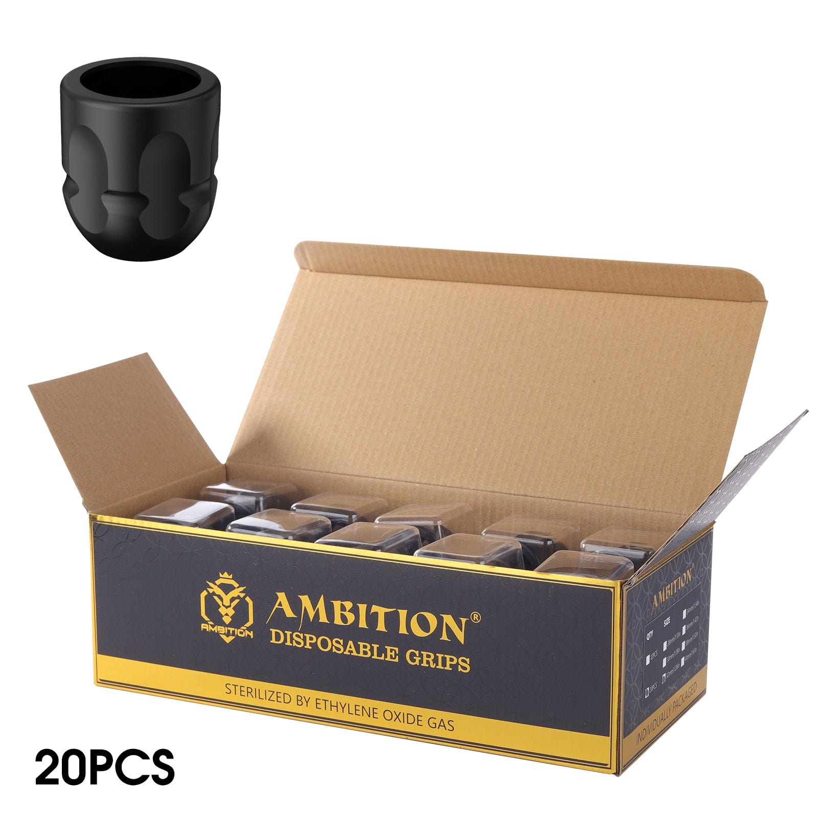 Ambition Soldier P1 Disposable Tattoo Grips-20Pcs