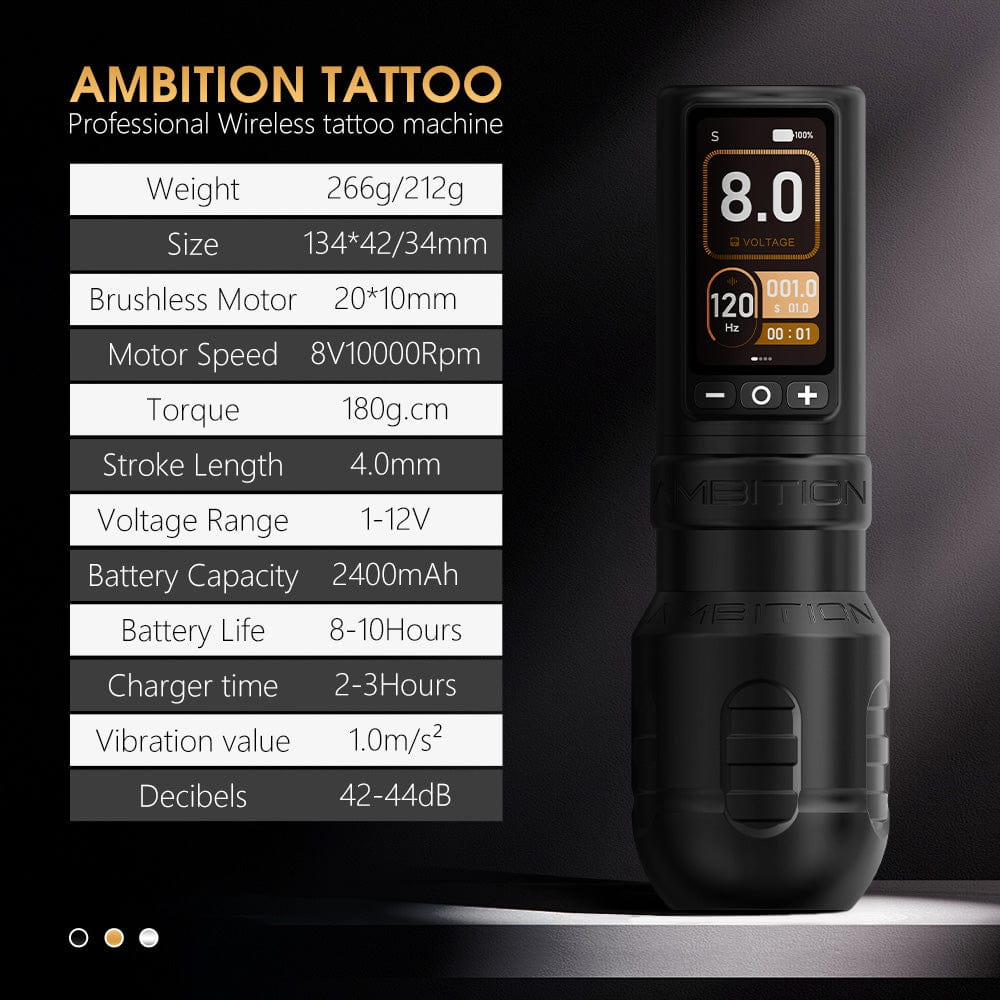 Ambition Torden Max Wireless Tattoo Pen Machine