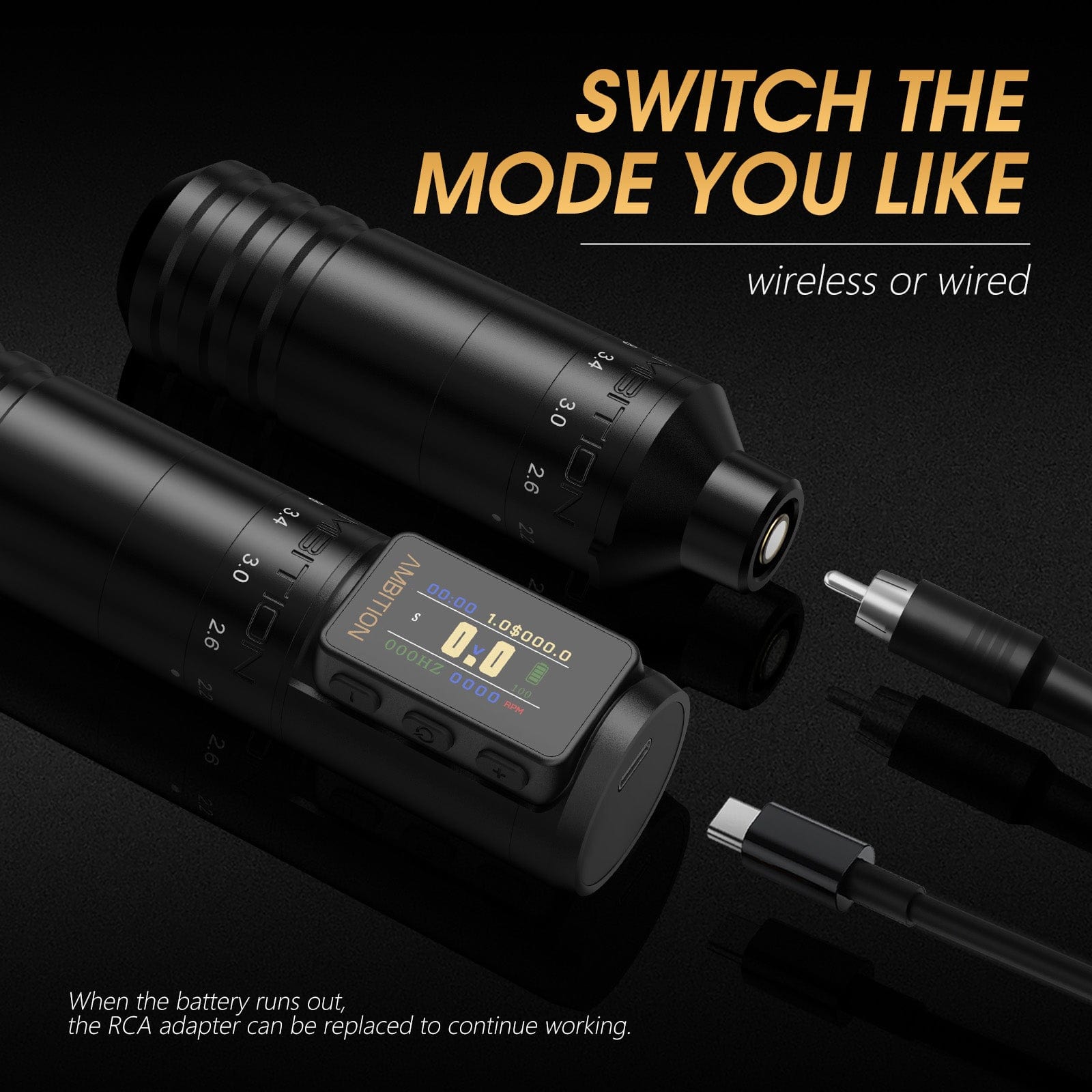 Ambition Paco Wireless Tattoo Pen Machine
