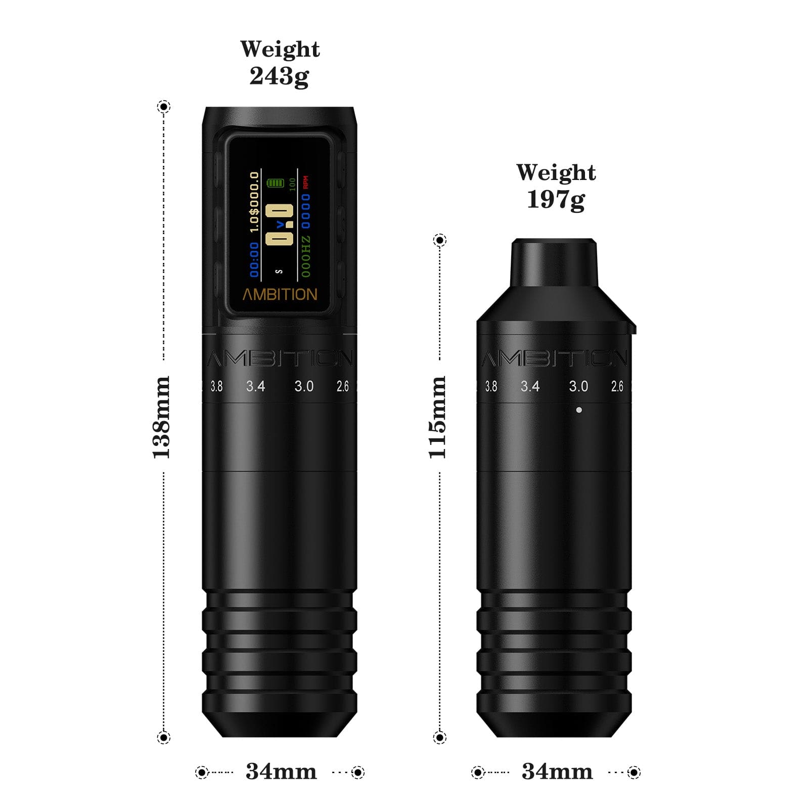 Ambition Paco Wireless Tattoo Pen Machine