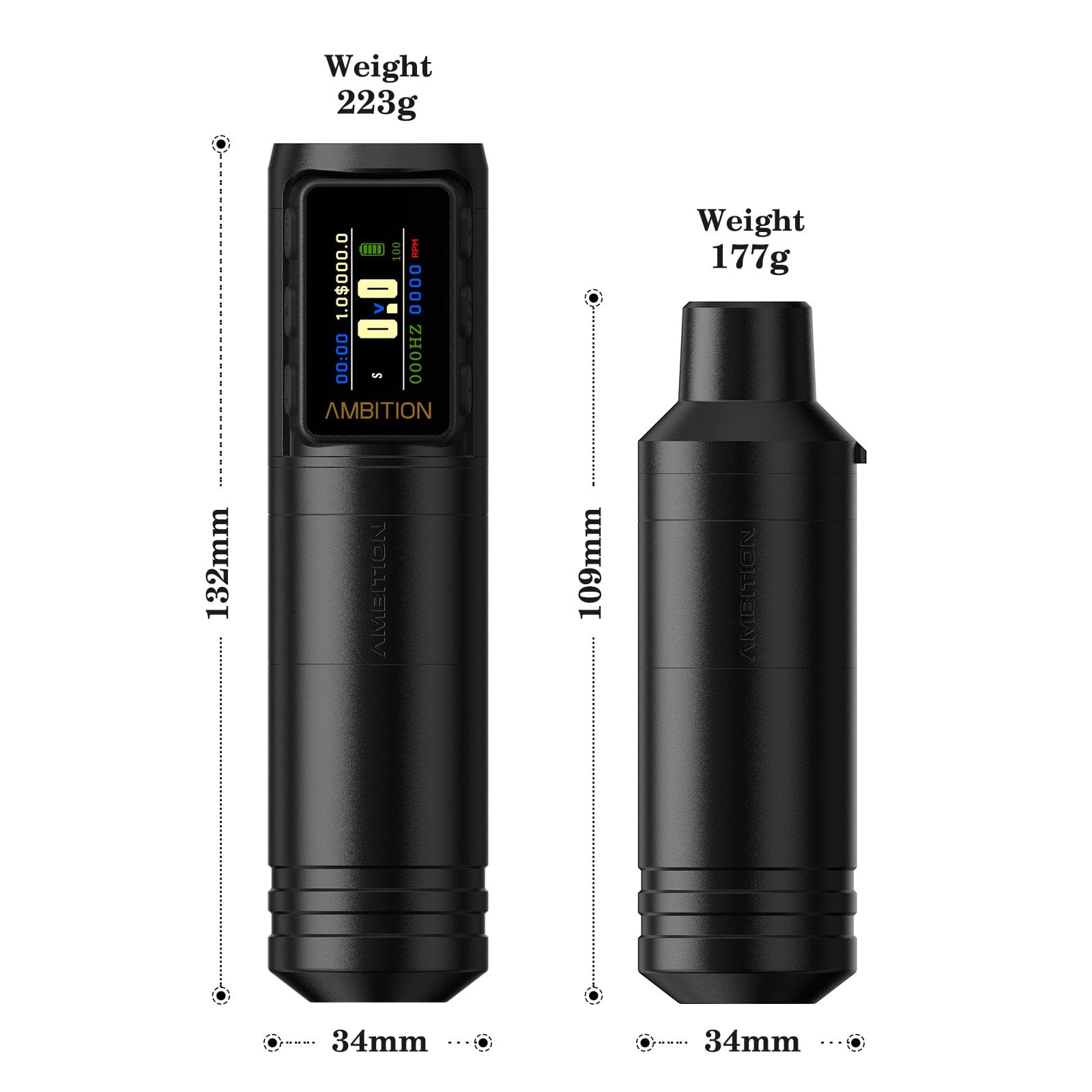 Ambition Ninja Max Wireless Tattoo Pen Machine