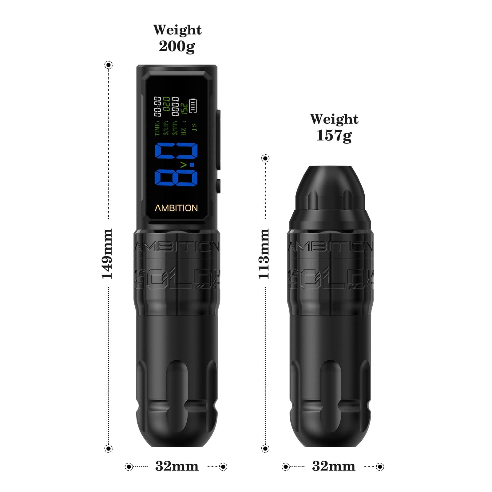 Ambition Soldier 270 S Wireless Tattoo Pen Machine