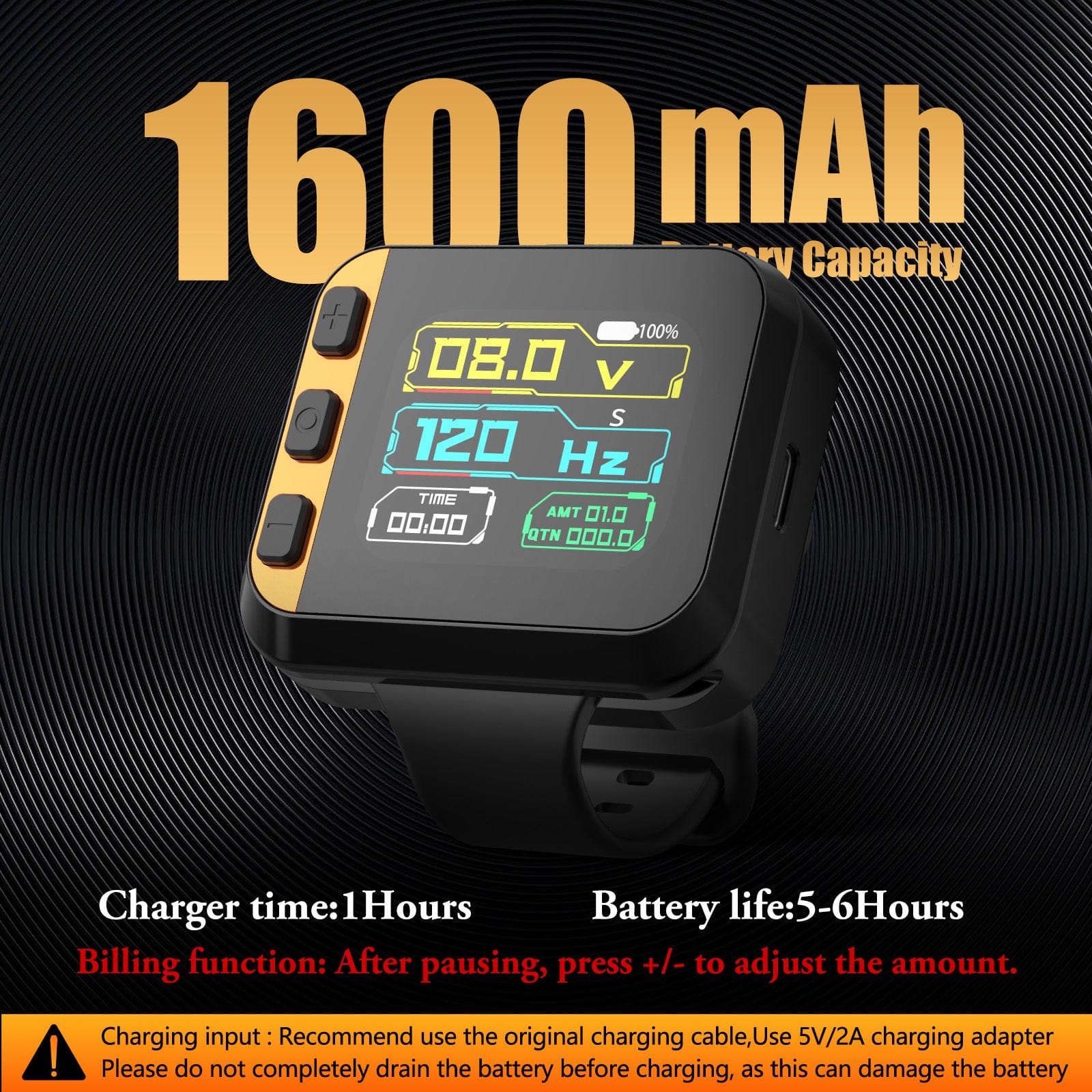 Ambition S2 Touch Screen Tattoo Battery Wristband Supply