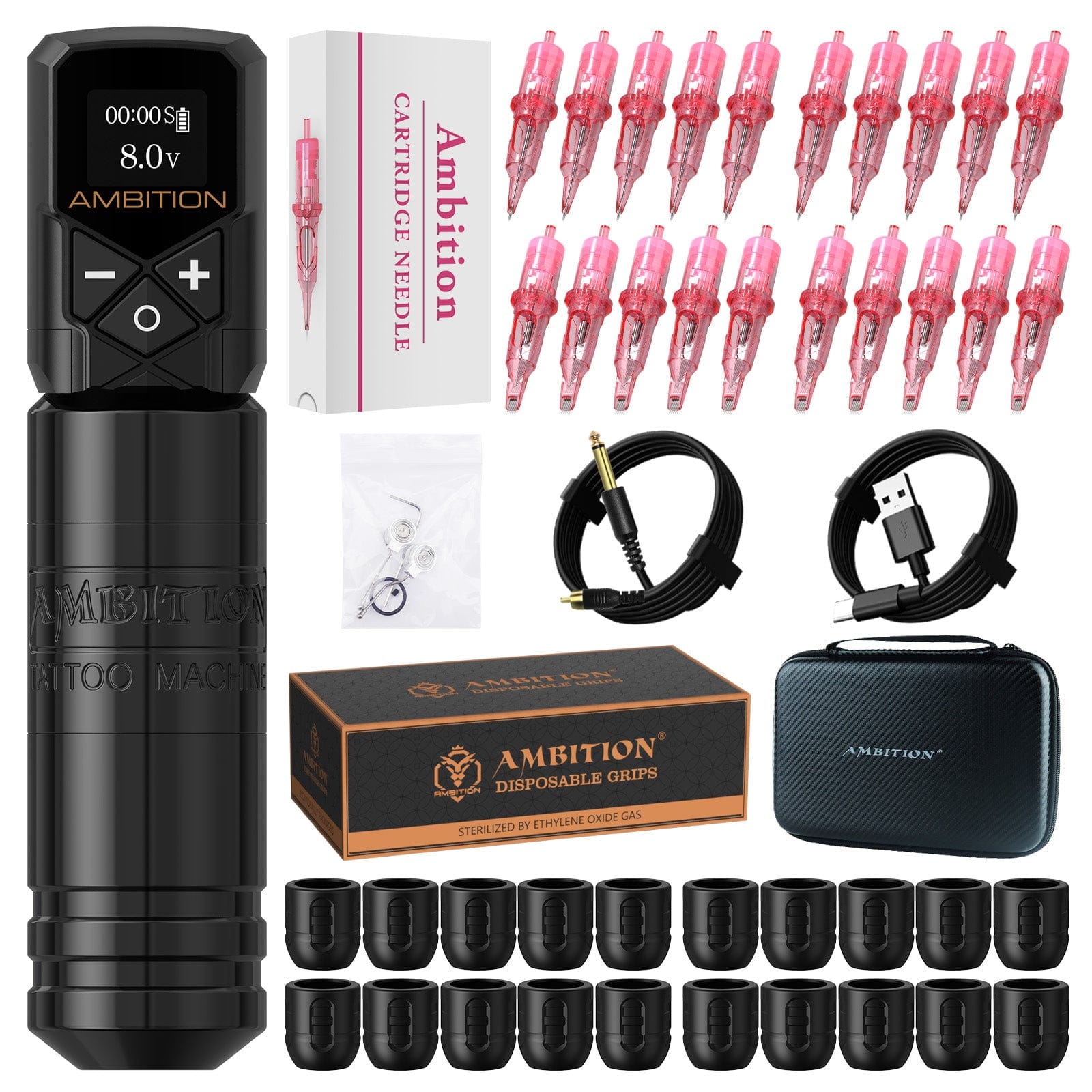 Tattoo Kit | Ambition Torped 32mm Tattoo Machine Kit 2