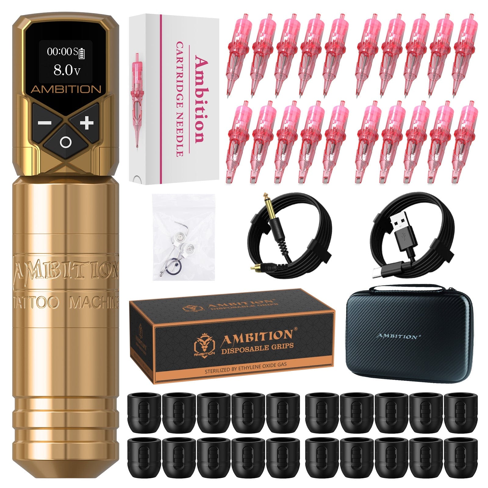 Tattoo Kit | Ambition Torped 32mm Tattoo Machine Kit 2