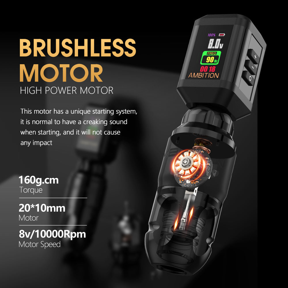 Tattoo Kit | Ambition Lutin Rotary Tattoo Pen Kit
