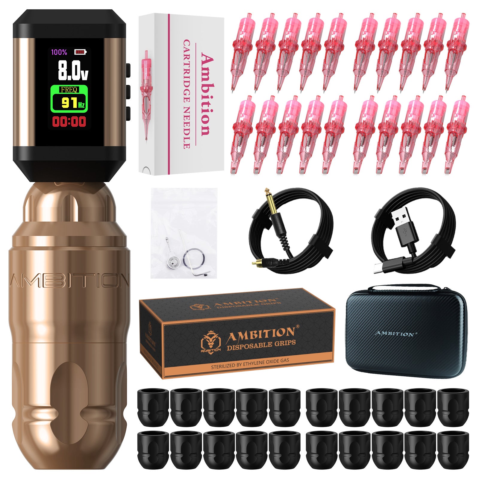 Tattoo Kit | Ambition Lutin Rotary Tattoo Pen Kit