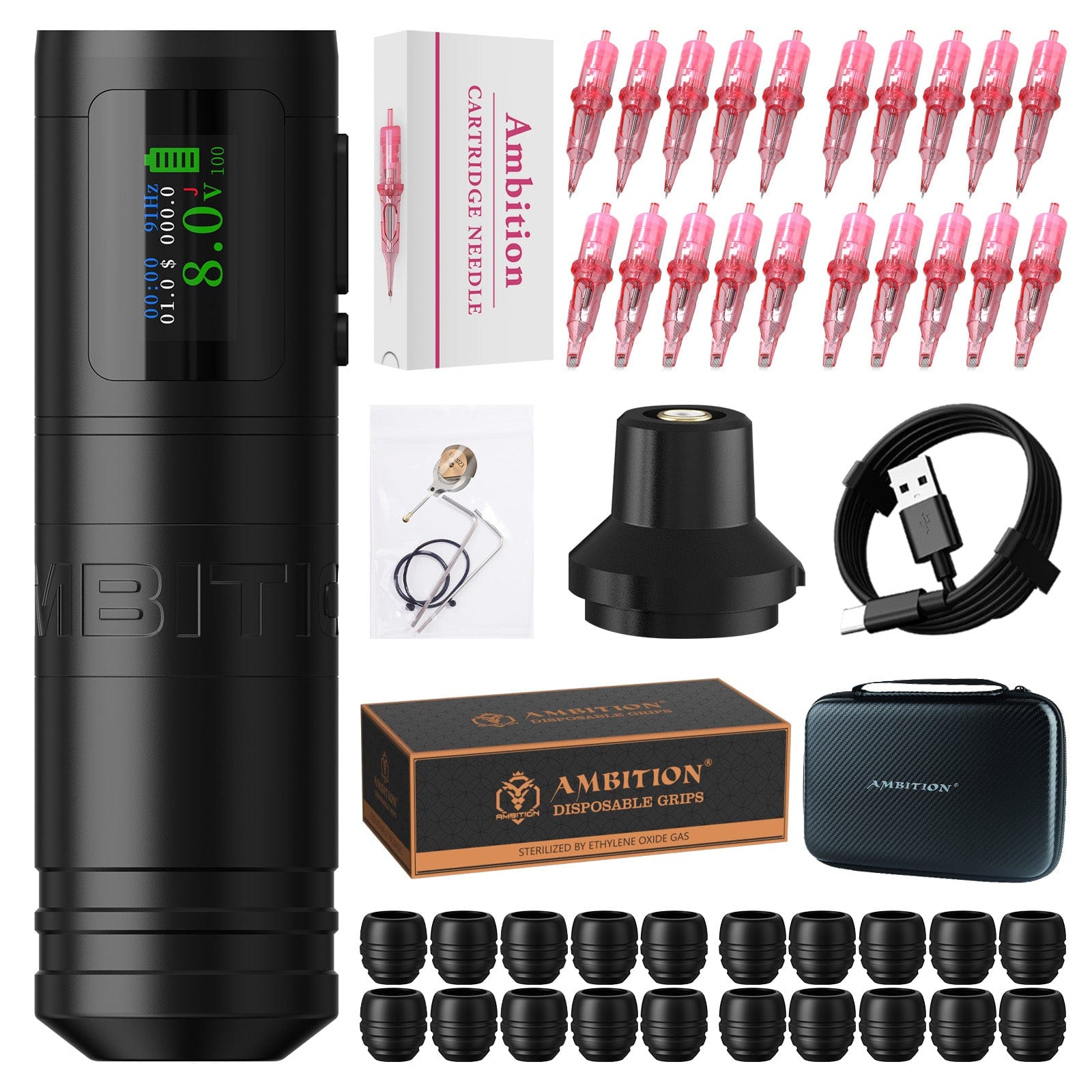 Ambition Ninja Ultra Wireless Tattoo Machine Kit
