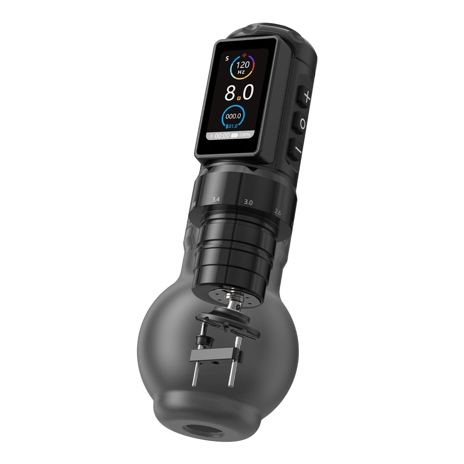 Ambition Traveler T2 Wireless Tattoo Pen Machine with 6 Strokes Length 2.2mm-4.2mm