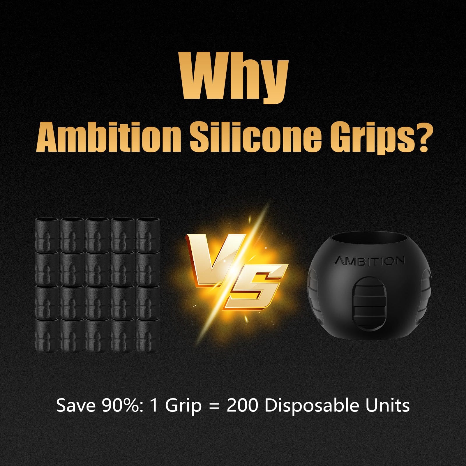 Ambition 54mm Silicone Tattoo Grip
