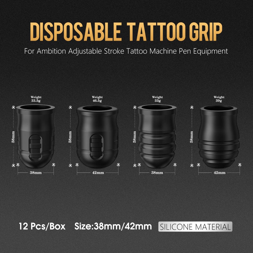Ambition Mars-U P1 Disposable Tattoo Grips-12Pcs