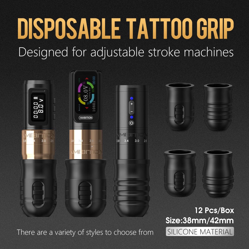 Ambition Mars-U P1 Disposable Tattoo Grips-12Pcs