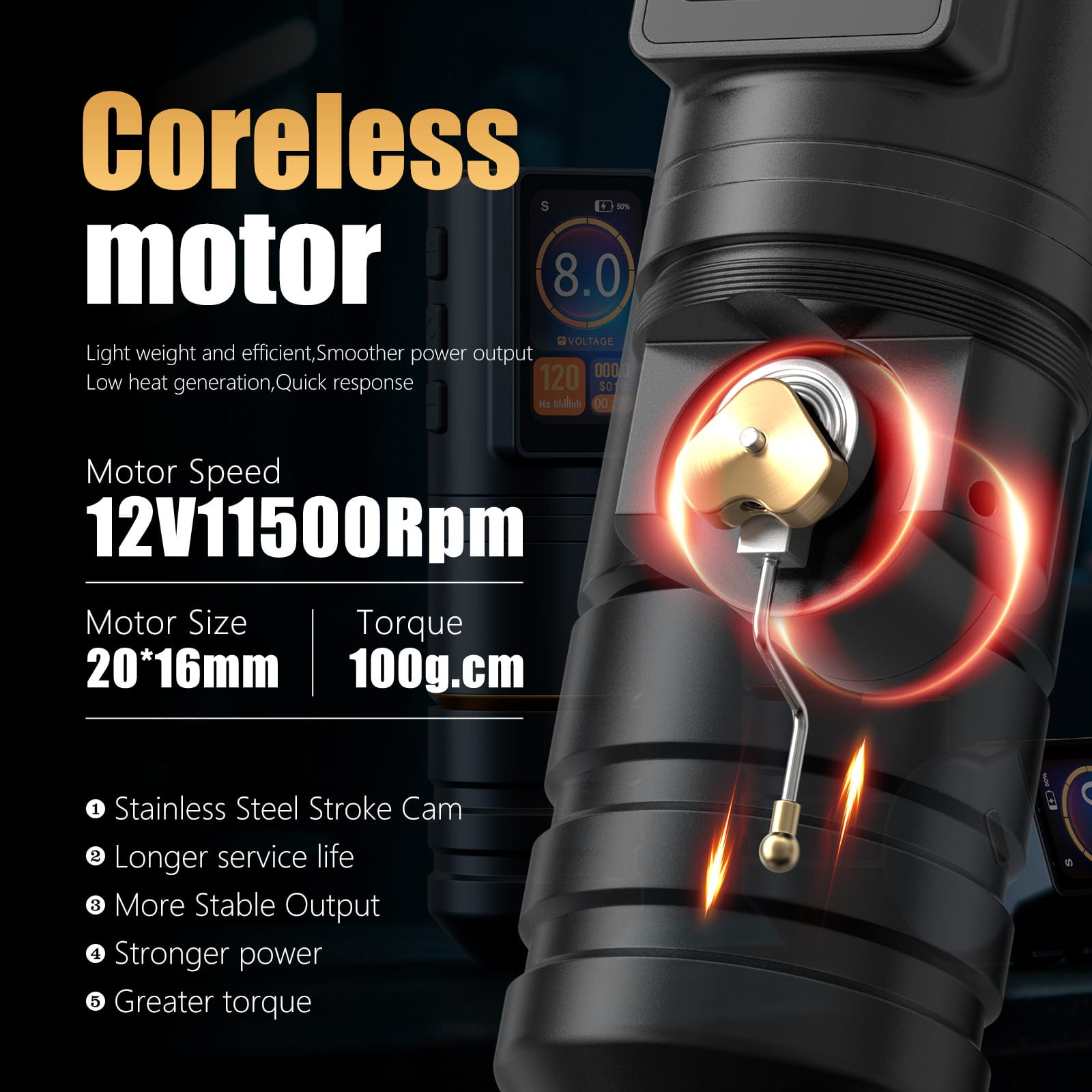 Ambition Ninja Pro/Vane Wireless Tattoo Machine