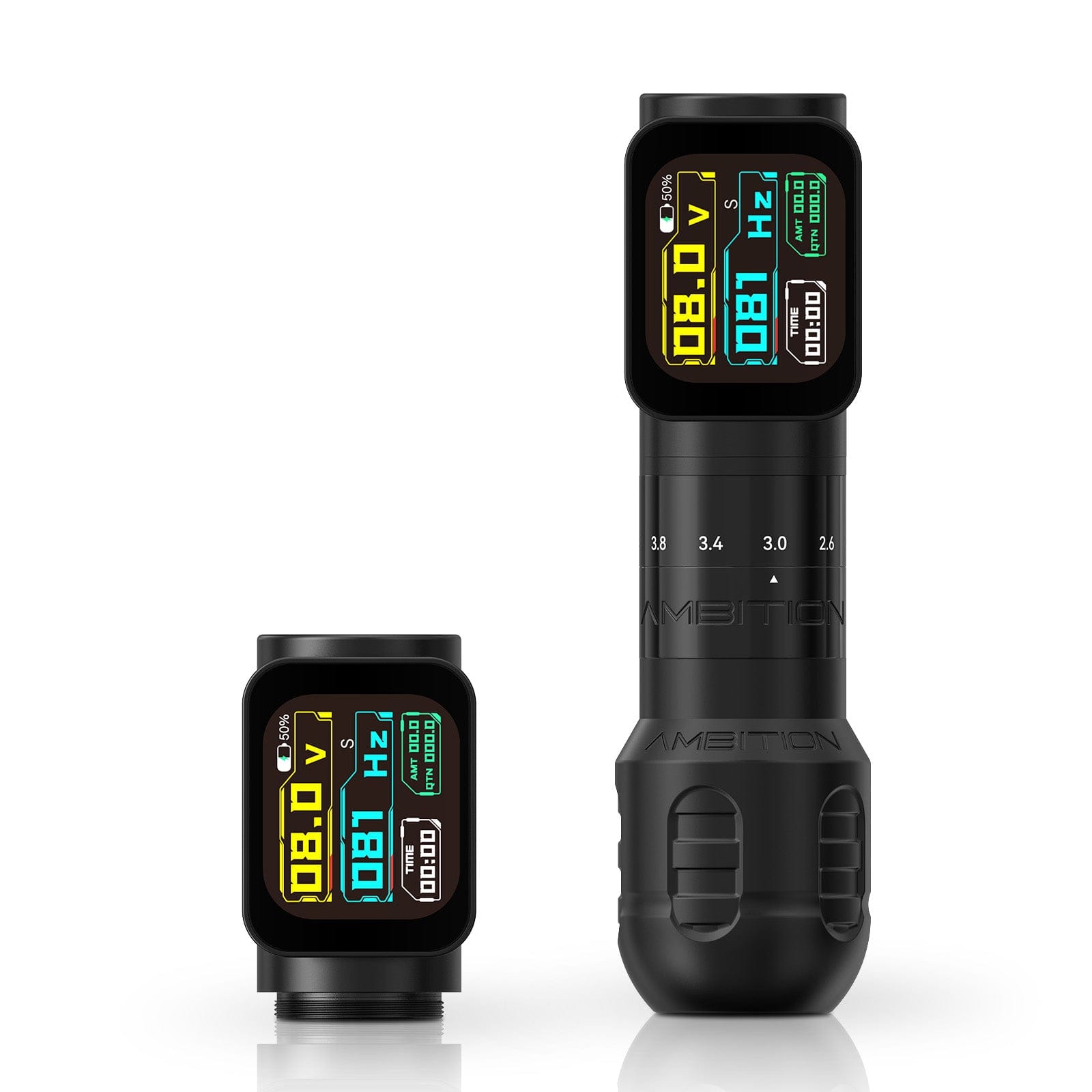 Ambition Seher Pro Wireless Tattoo Pen Machine with 6 Strokes Length 2.2mm-4.2mm