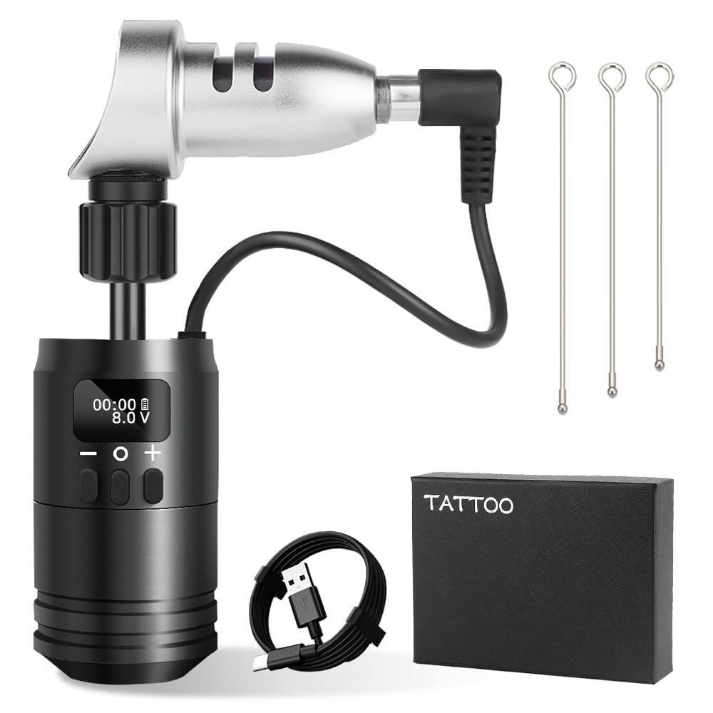 Ambition 2 in 1 Tattoo Battery Grip with Traditional Tattoo Machine