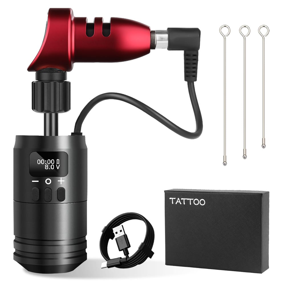 Ambition 2 in 1 Tattoo Battery Grip with Traditional Tattoo Machine