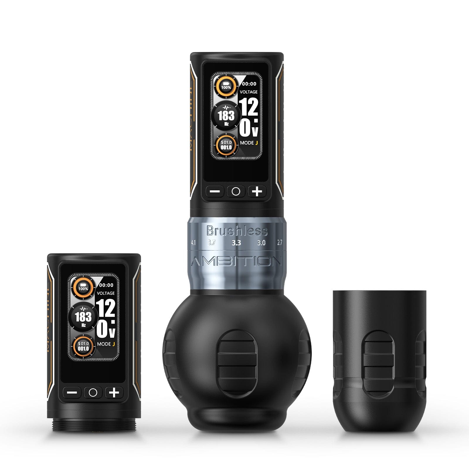 Ambition Ninja Max 280 Wireless Tattoo Pen Machine with 7 Strokes Length 2.4mm-4.5mm