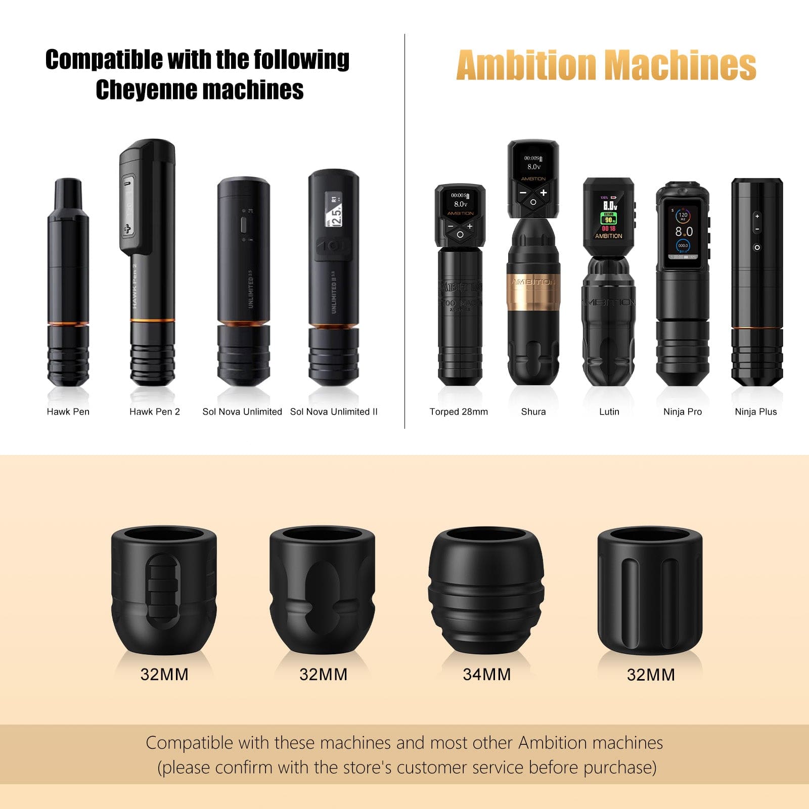 Ambition Soldier P1 Disposable Tattoo Grips-20Pcs