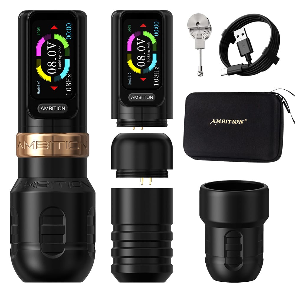 Ambition Traveler T1/Torped Max Wireless Tattoo Machine