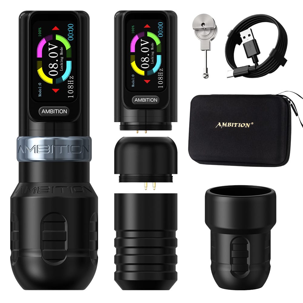 Ambition Traveler T1/Torped Max Wireless Tattoo Machine