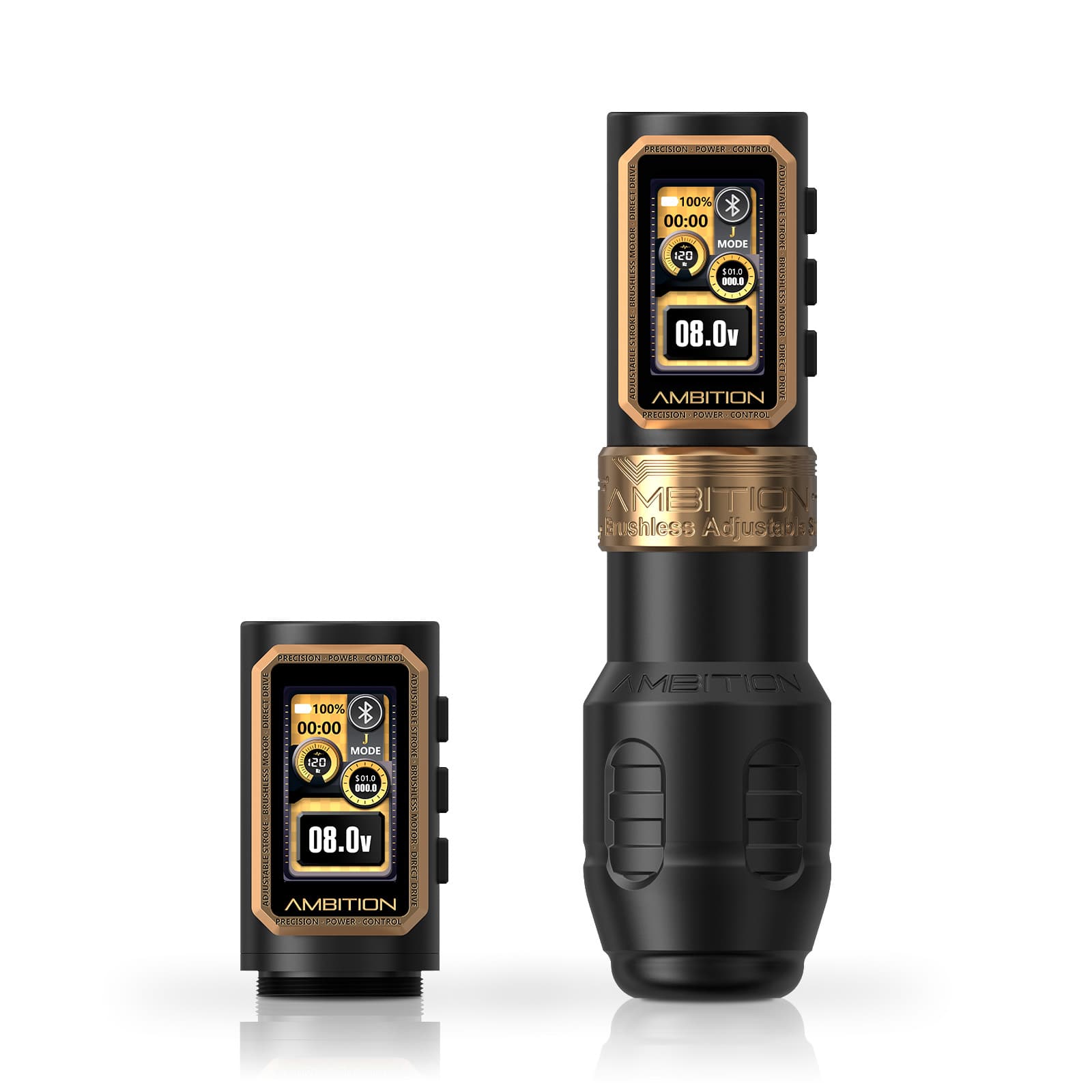 Ambition Epoch Max Wireless Tattoo Pen Machine with 9 Strokes Length 1.0mm-5.0mm