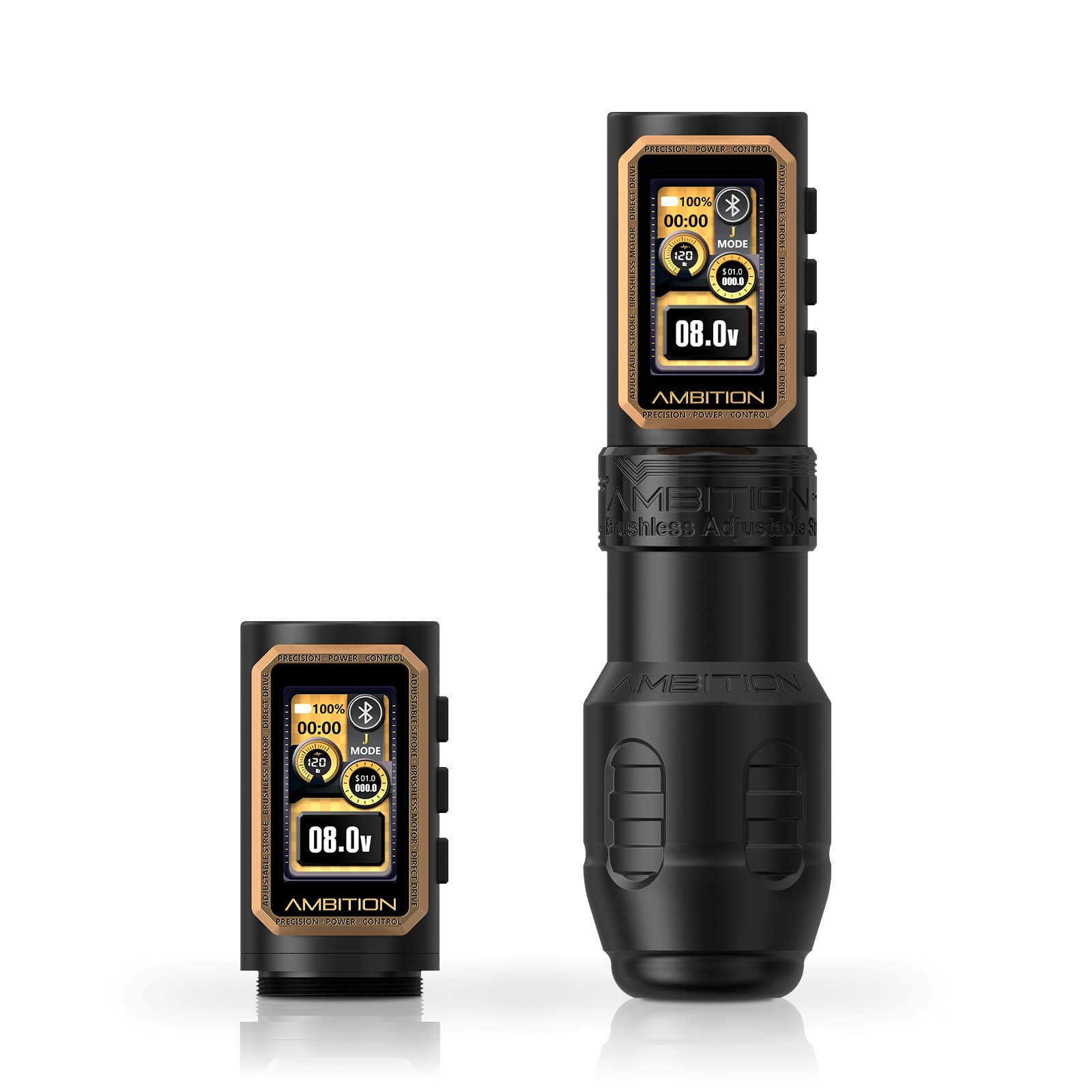 Ambition Epoch Max Wireless Tattoo Pen Machine with 9 Strokes Length 1.0mm-5.0mm