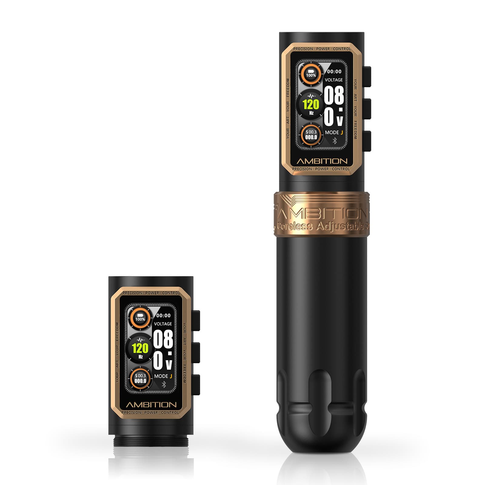 Ambition Epoch Wireless Tattoo Pen Machine with 9 Strokes Length 1.0mm-5.0mm