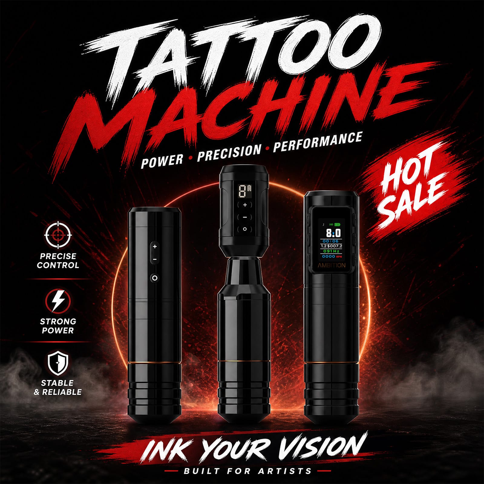 Ambition Ninja Series Wireless Tattoo Machine