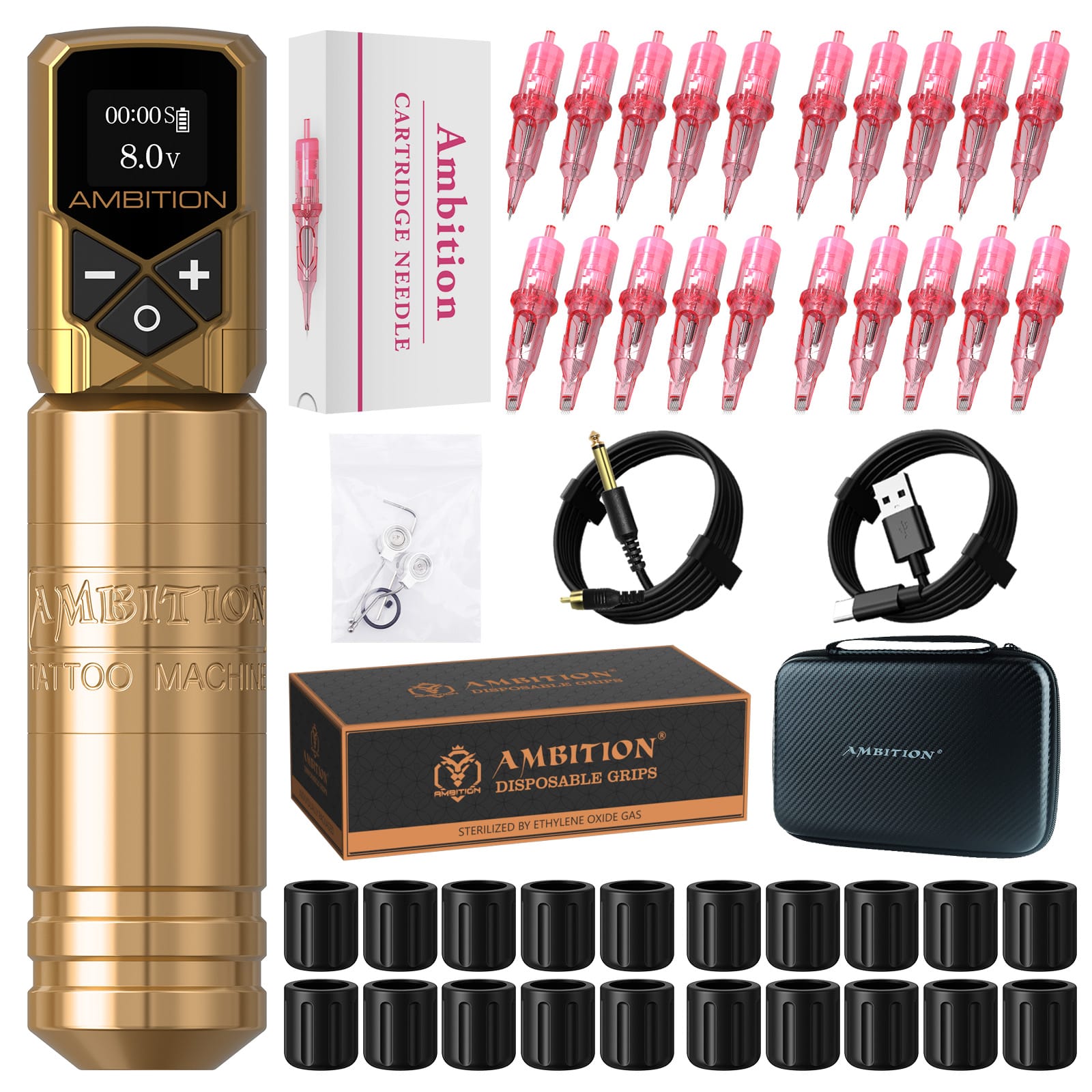 Tattoo Kit | Ambition Torped 32mm Tattoo Machine Kit 2