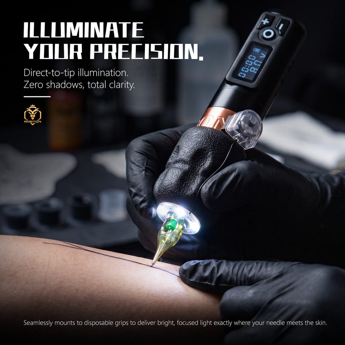 Ambition Tattoo Grip Lights for Tattoo Machine For Tattoo Artists