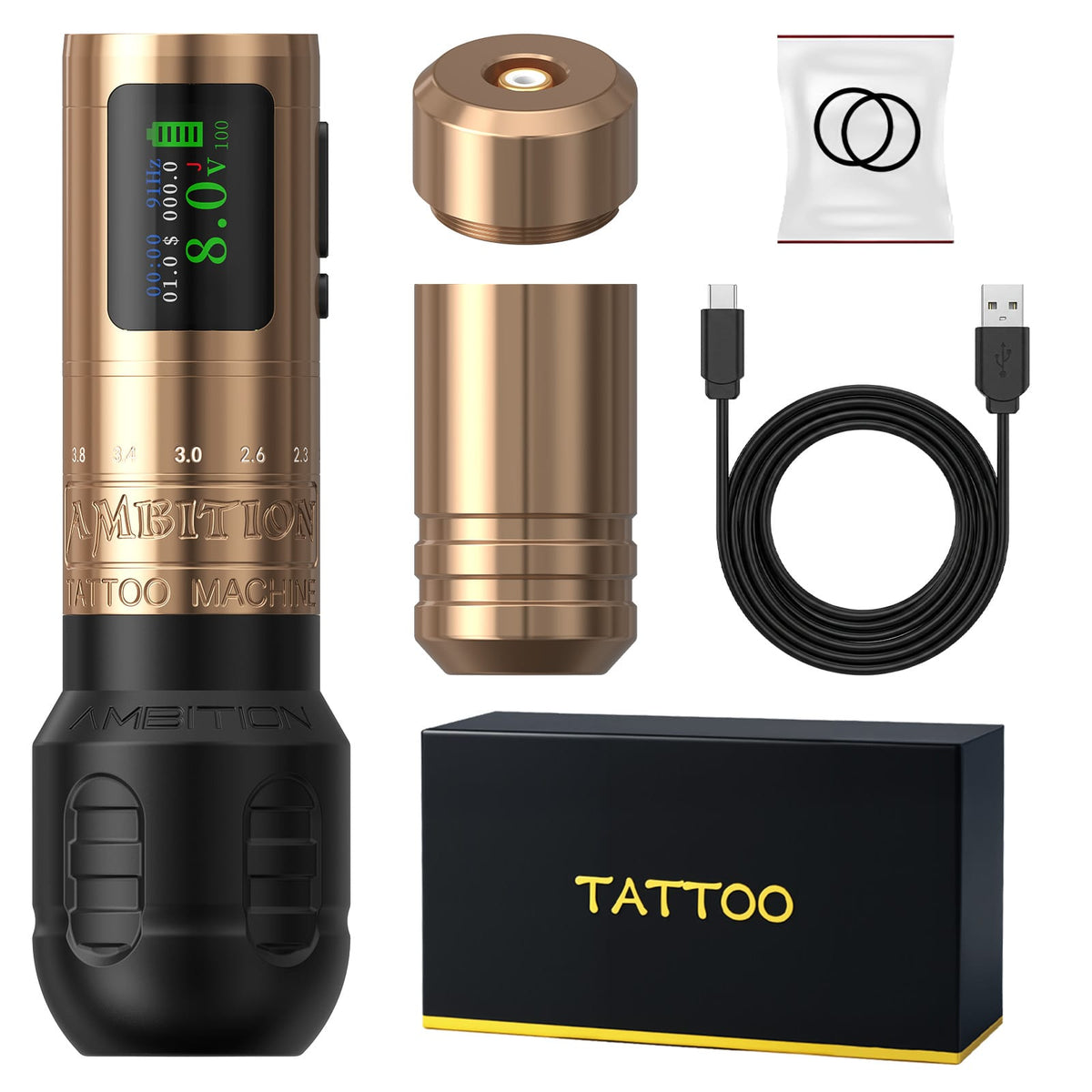 Máquina de tatuar inalámbrica Ambition C1