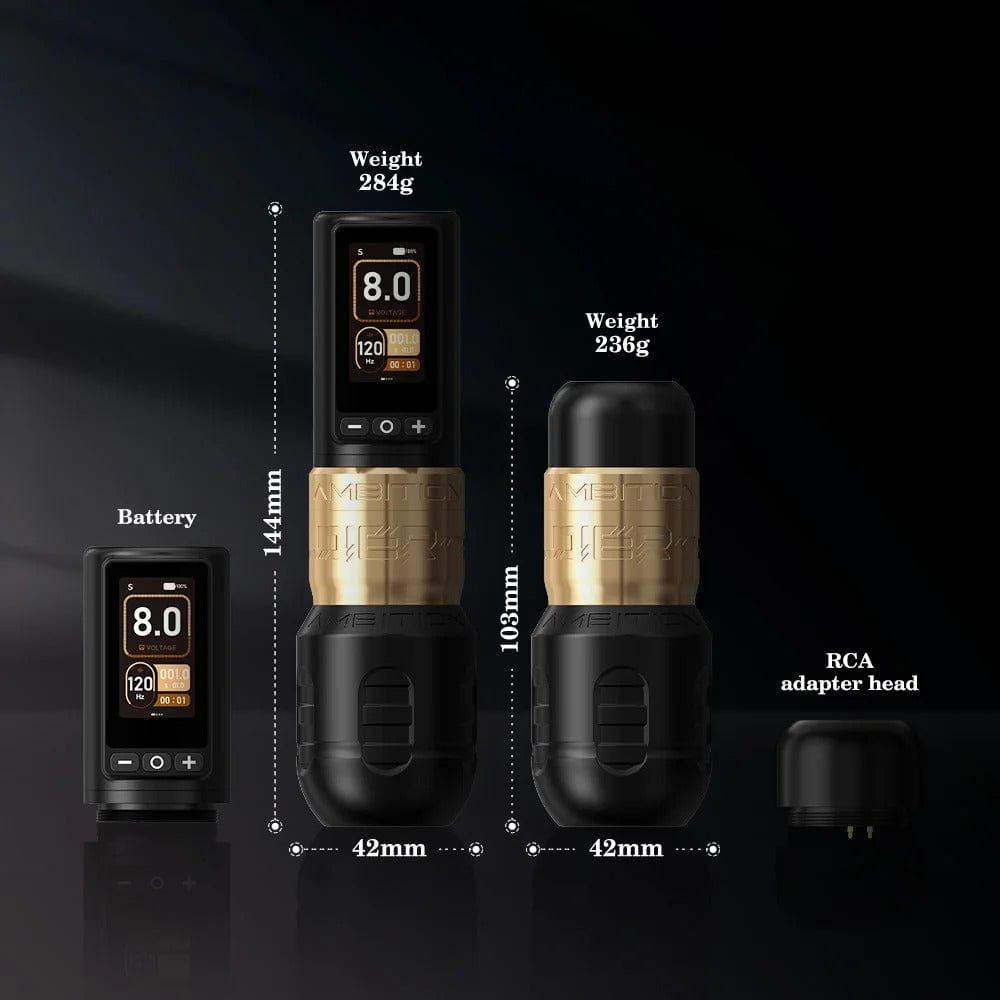 Tattoo Kit | Ambition Soldier 270 Wireless Tattoo Machine Kit