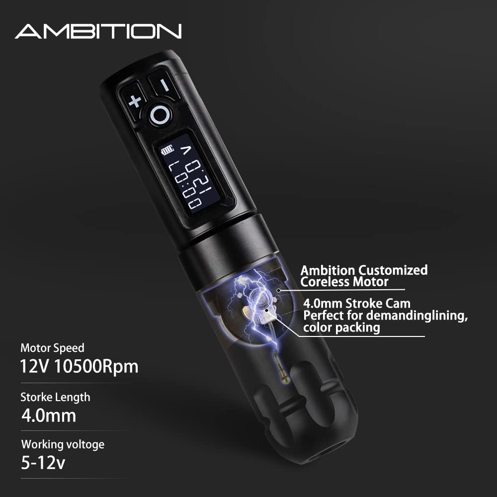 Ambition Soldier Wireless Tattoo Pen Machine