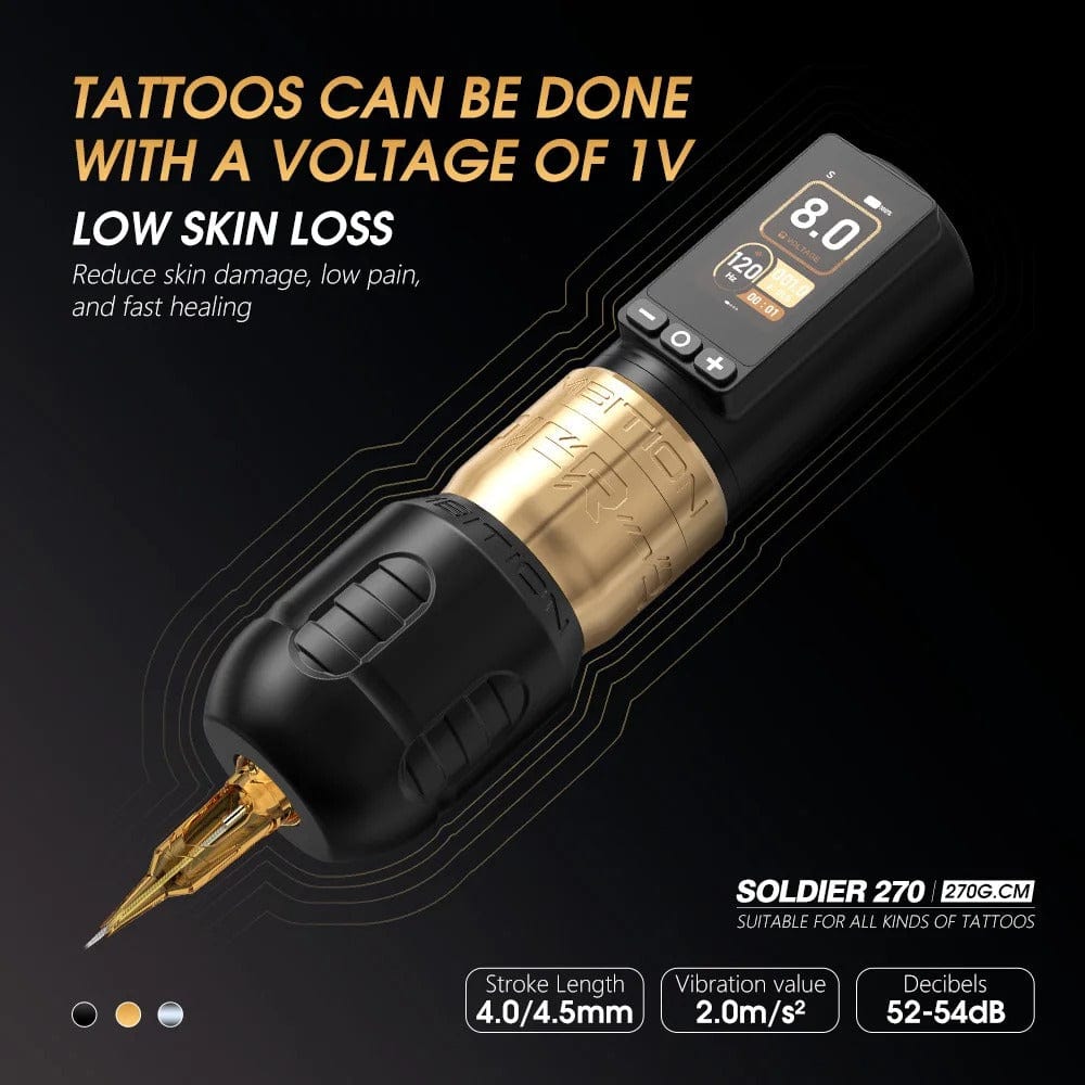 Tattoo Kit | Ambition Soldier 270 Wireless Tattoo Machine Kit