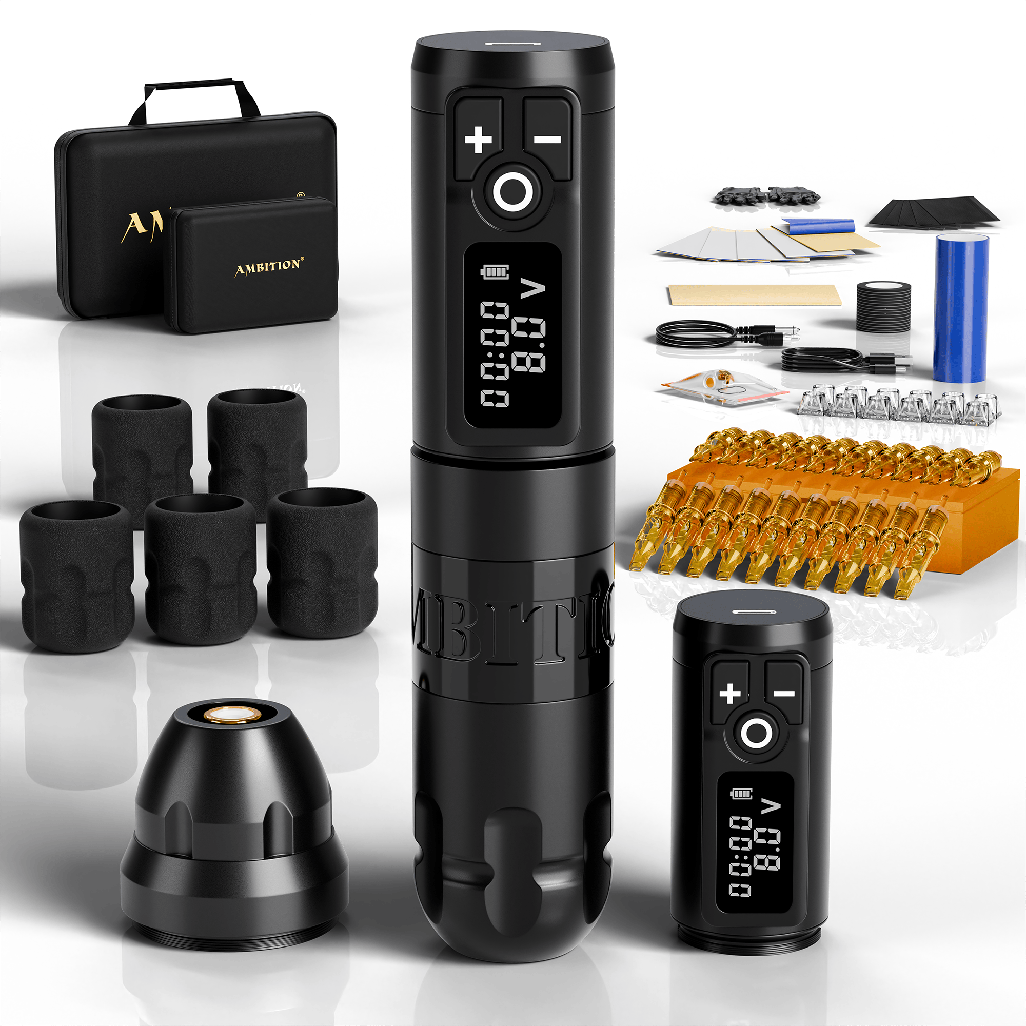 Tattoo Kit | Ambition Soldier Wireless Tattoo Machine Kit 4
