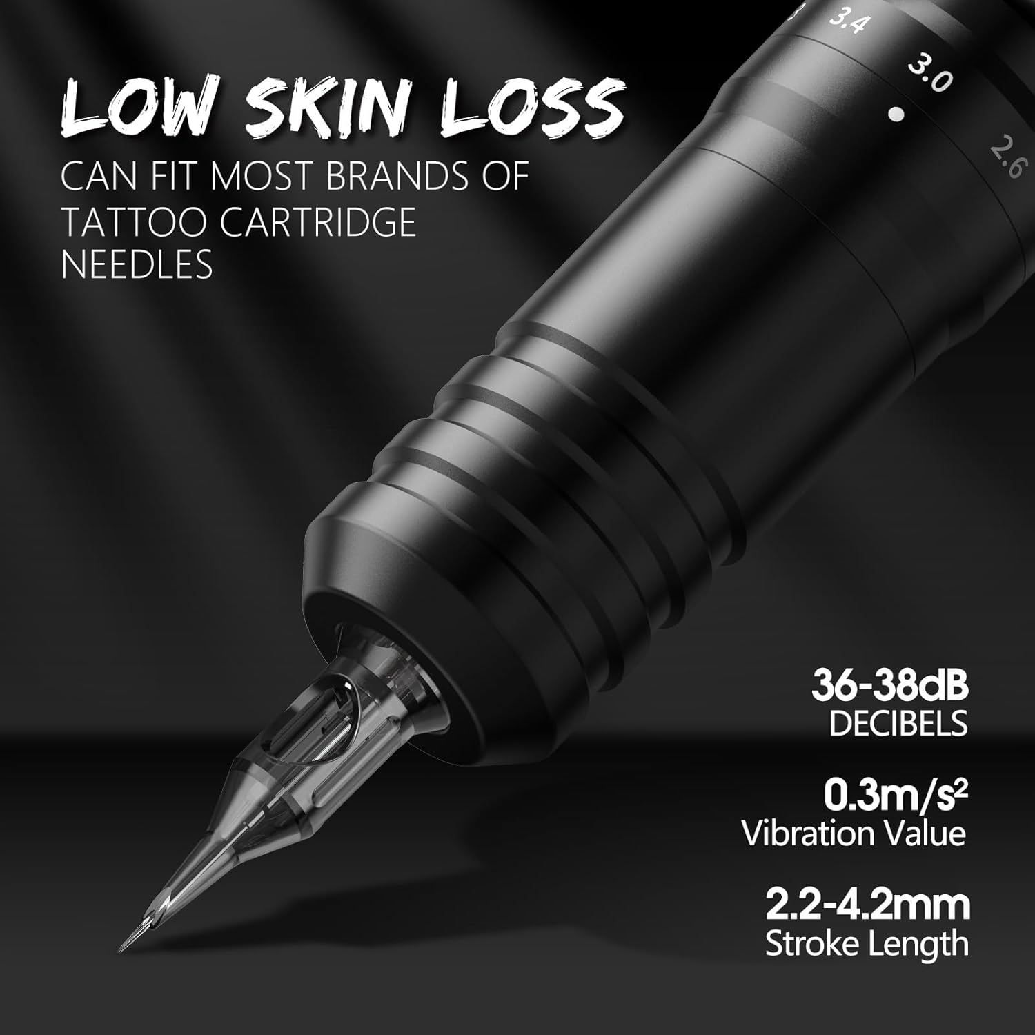Kiss of Dragon Wireless Tattoo Pen Machine with 6 stroke length Options