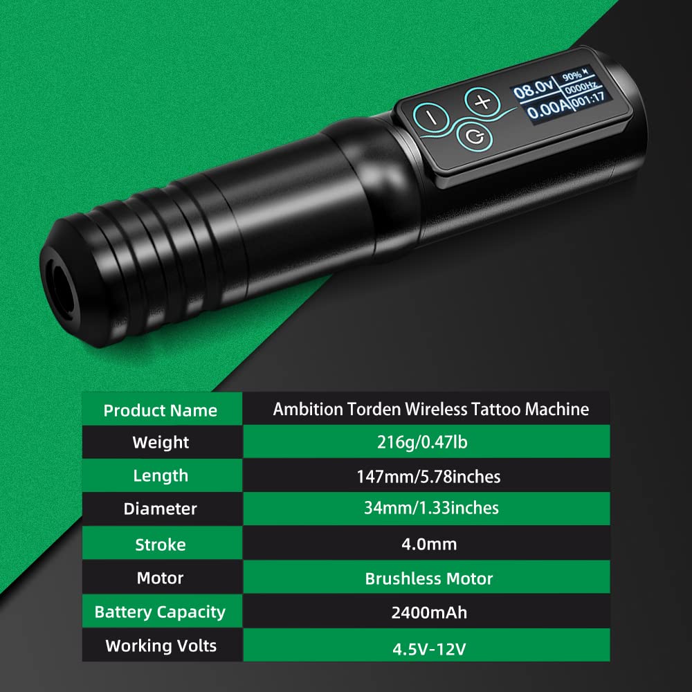 Ambition Torden Wireless Tattoo Pen Machine