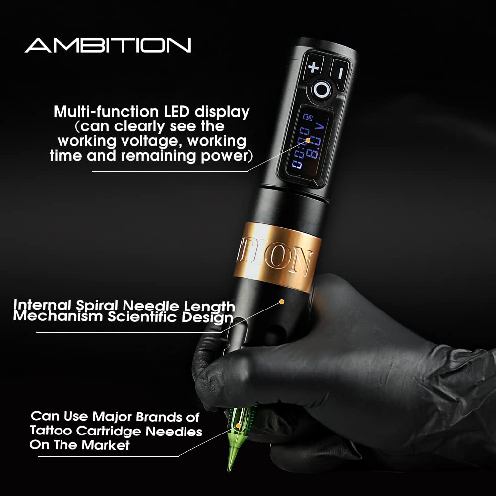 Ambition Soldier Wireless Tattoo Pen Machine