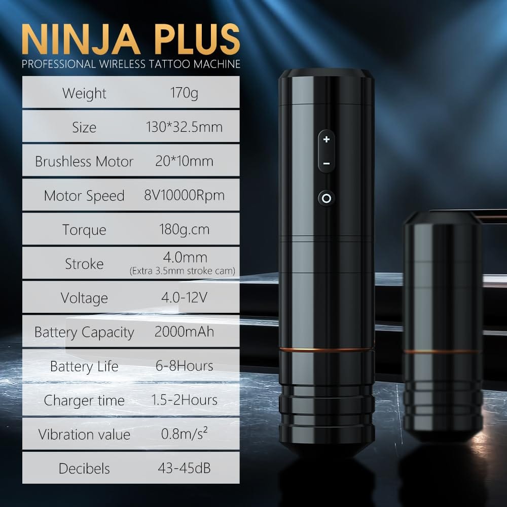 Ambition Ninja Plus Wireless Tattoo Pen Machine