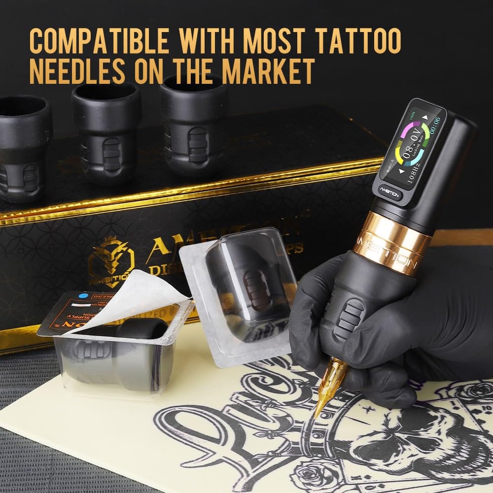 Ambition Soldier 42MM Disposable Tattoo Grips - 12Pcs