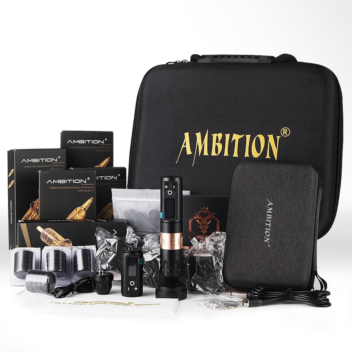 Tattoo Kit | Ambition Soldier Wireless Tattoo Machine Kit 2