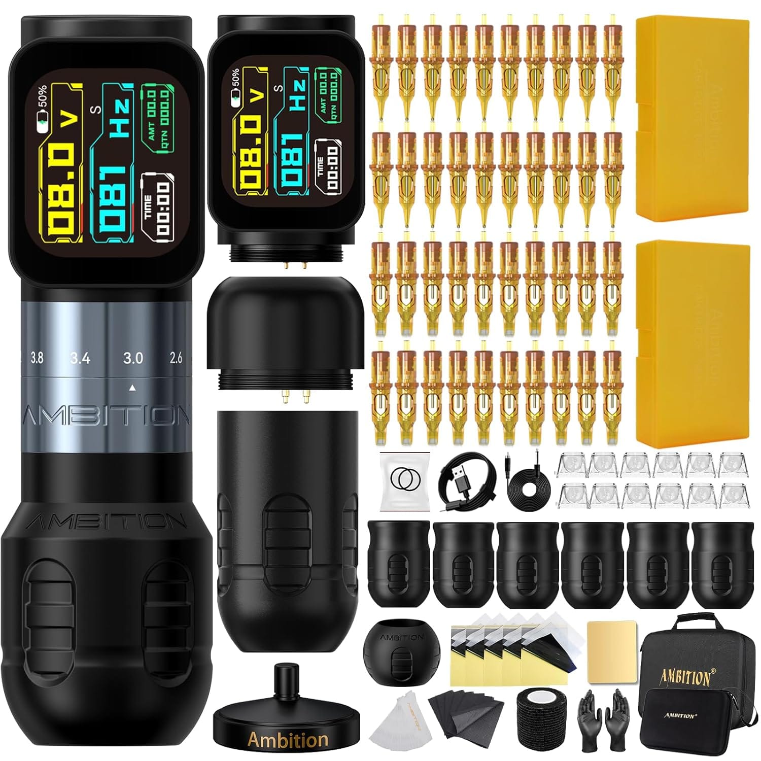 Tattoo Kit | Ambition Seher Pro Wireless Tattoo Machine Kit