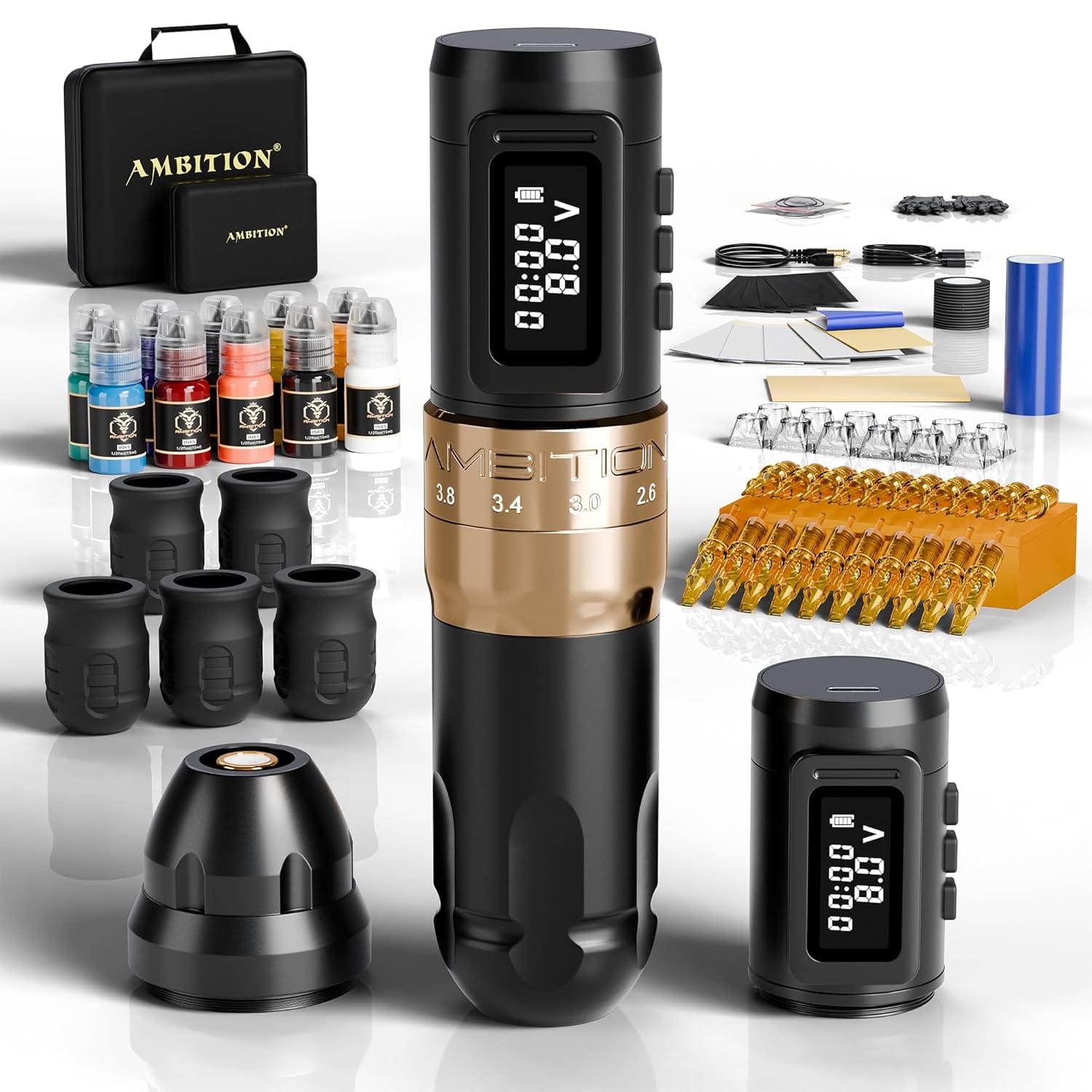 Tattoo Kit | Ambition Mars-U Wireless Tattoo Machine Kit 2
