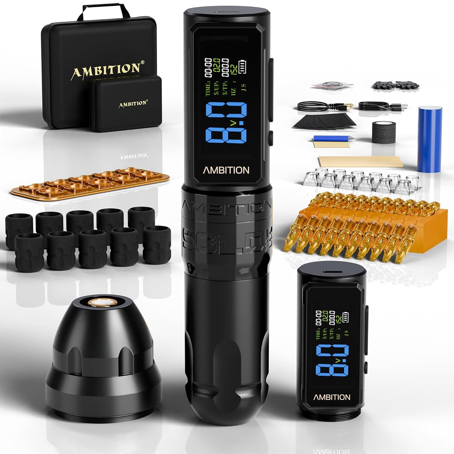 Tattoo Kit | Ambition Soldier 270 S Wireless Tattoo Machine Kit