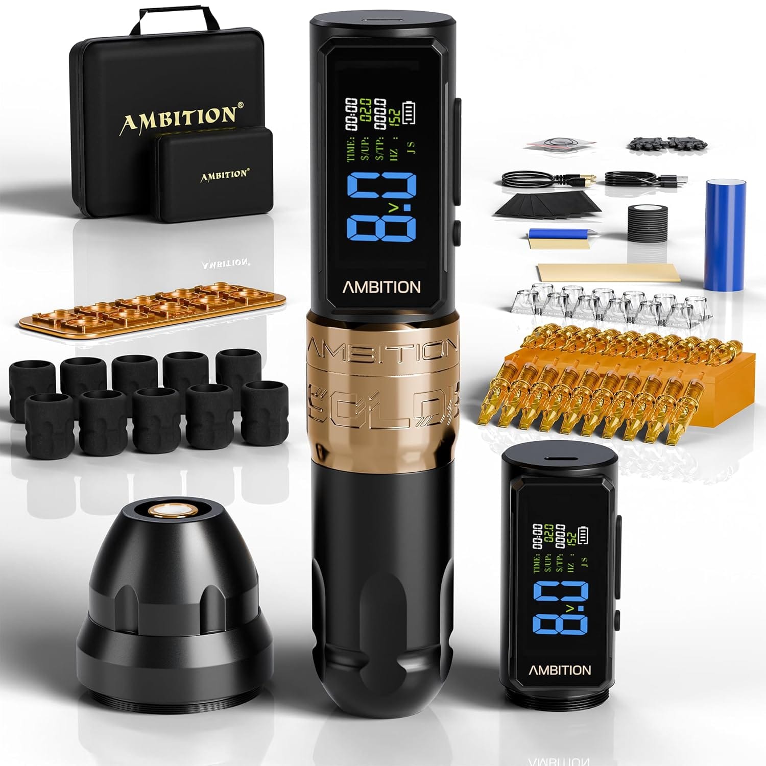 Tattoo Kit | Ambition Soldier 270 S Wireless Tattoo Machine Kit