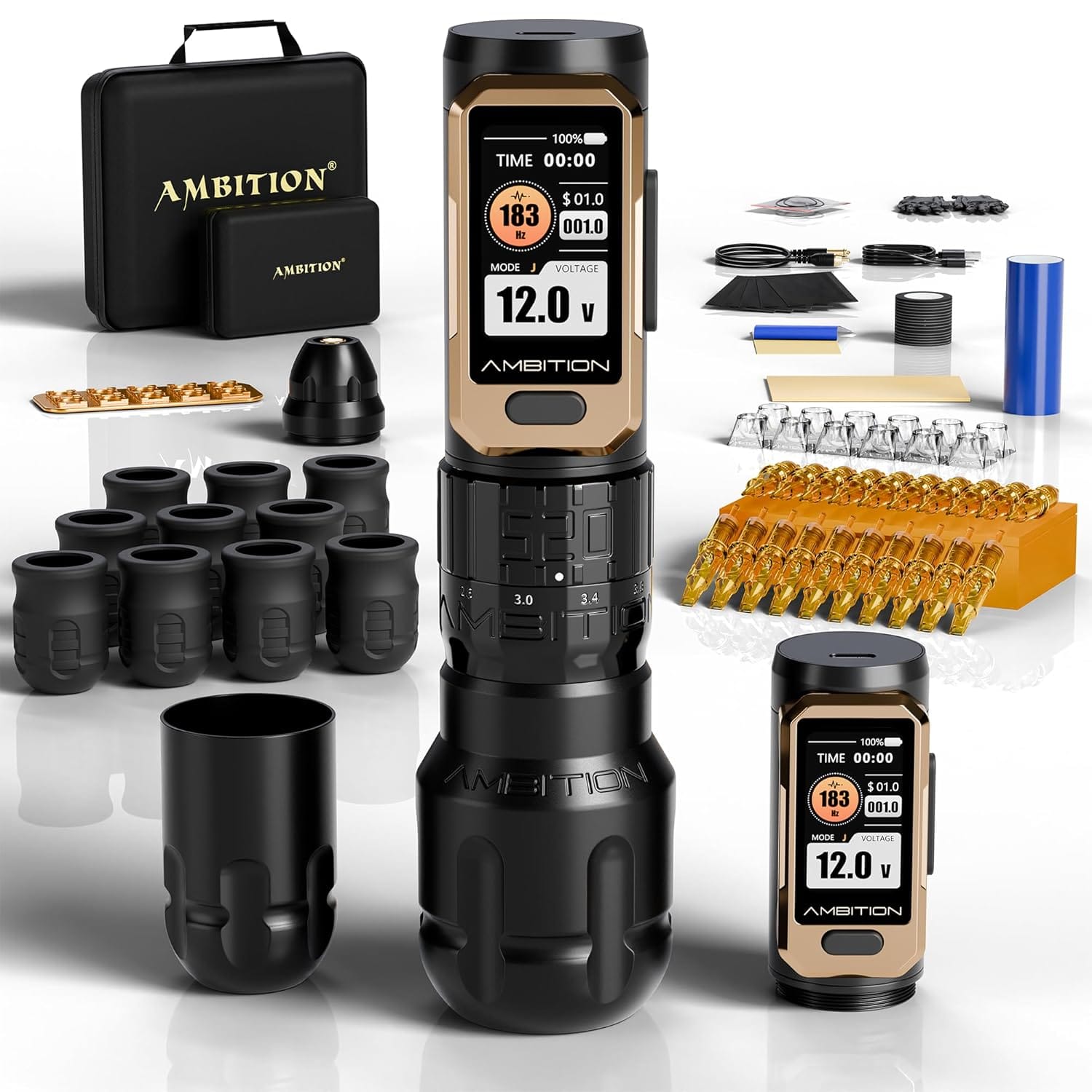 Tattoo Kit | Ambition Soldier Pro 520 Wireless Tattoo Machine Kit