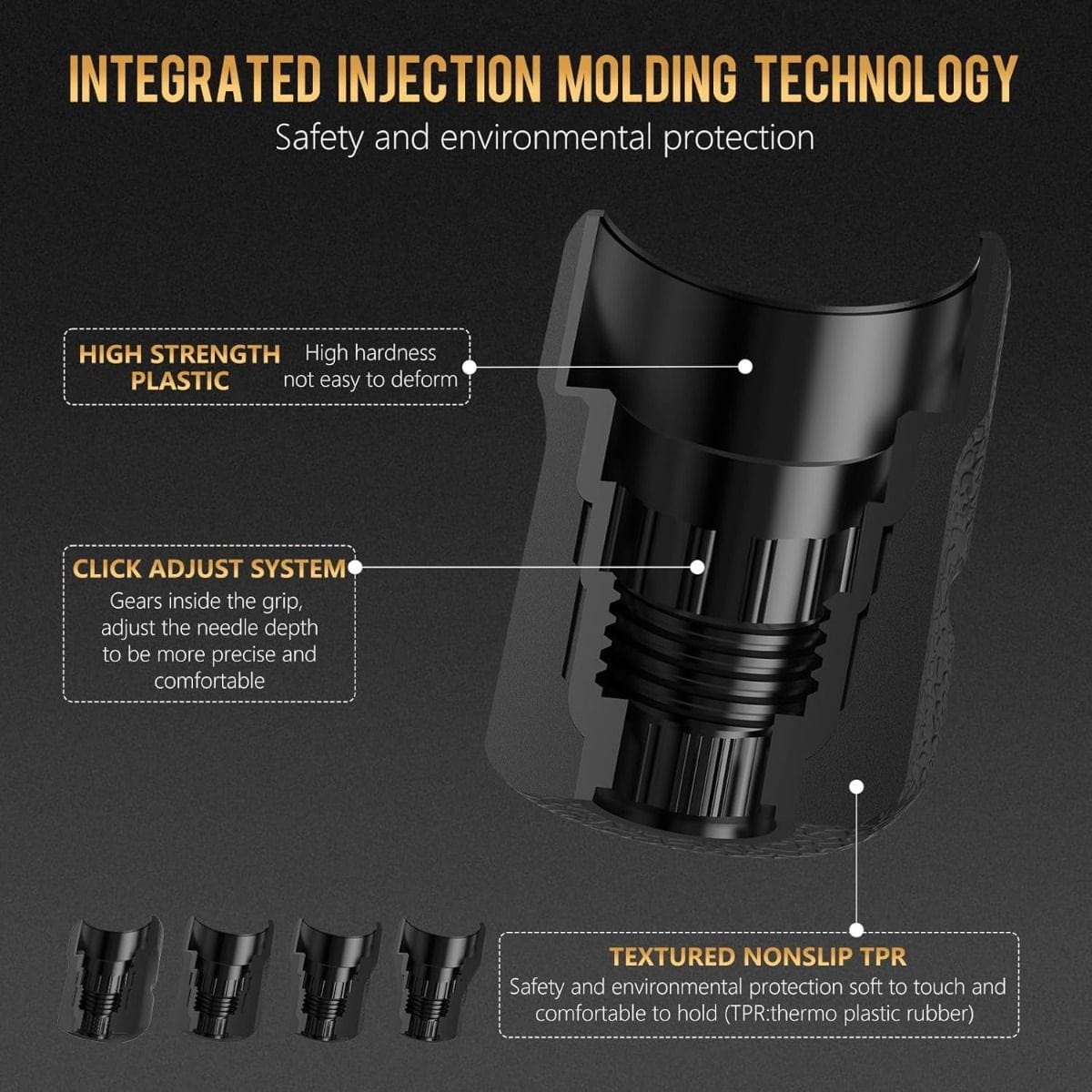 Ambition Soldier 42MM Disposable Tattoo Grips - 12Pcs