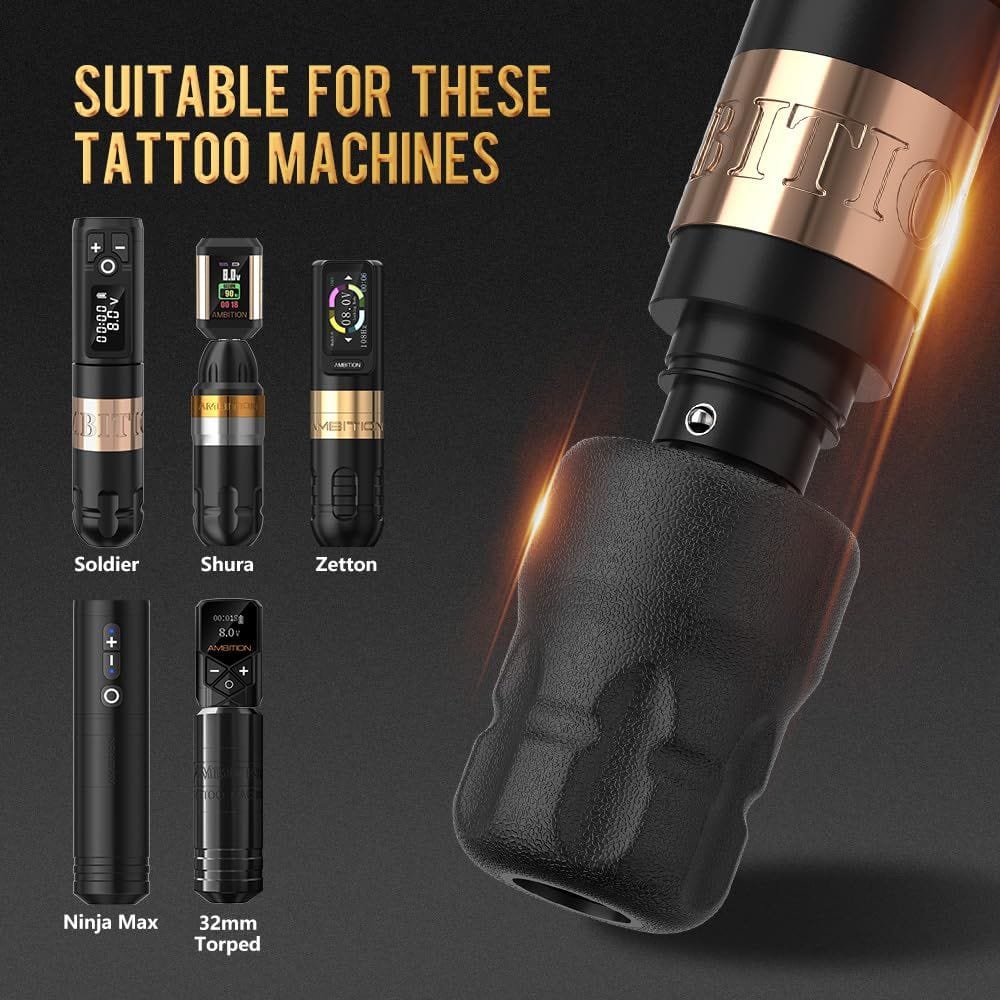 Ambition Soldier P2 Disposable Tattoo Grips-12Pcs