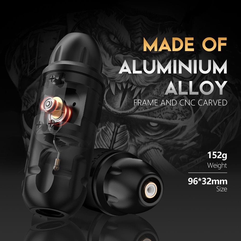 Ambition Shura Rotary Tattoo Machine Short Pen